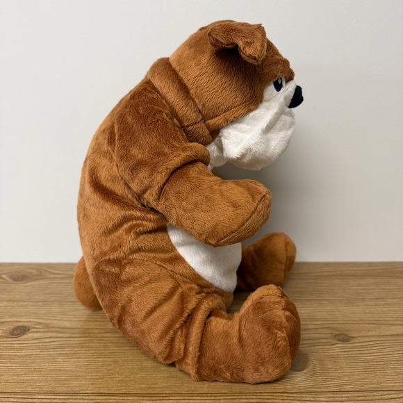 IKEA Klappar English Bulldog Brown & White Dog Stuffed Animal - Picture 3 of 7